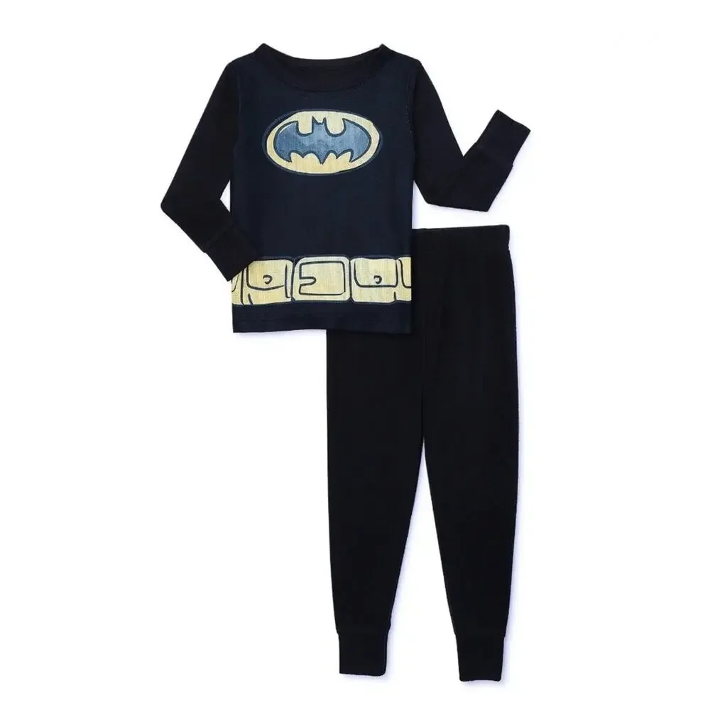 Batman Black and Yellow Kids Pajama Set Size 4T (R2)